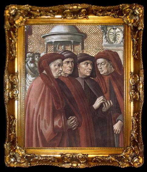 framed  Domenicho Ghirlandaio Details of Verkundigung an Zacharias, ta009-2